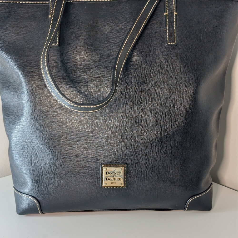 Dooney & Bourke Black Leather Tote Bag